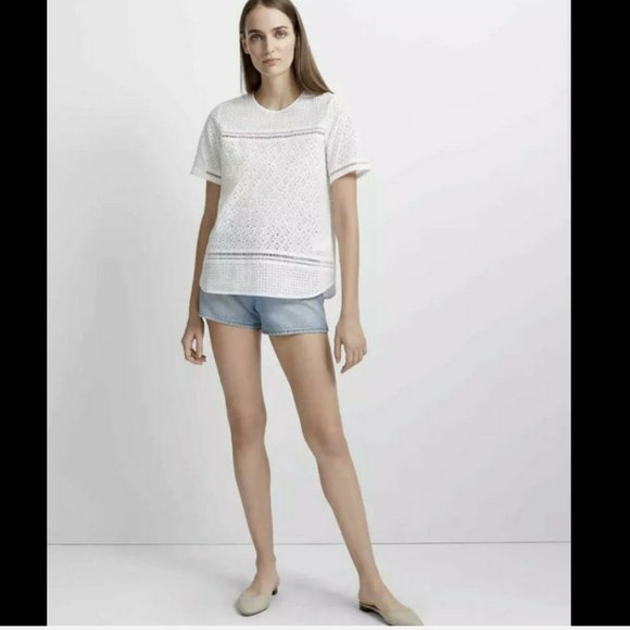 CLUB MONACO Colinee Eyelet Top - Picture 2 of 6